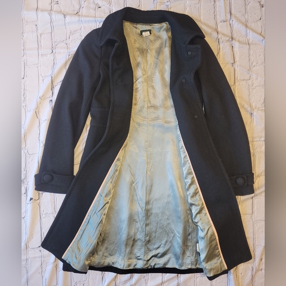 J. Crew Classic Black Trench Coat - Picture 4 of 7